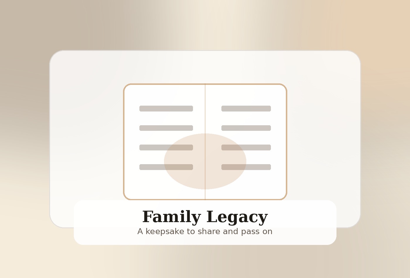 Family legacy keepsake