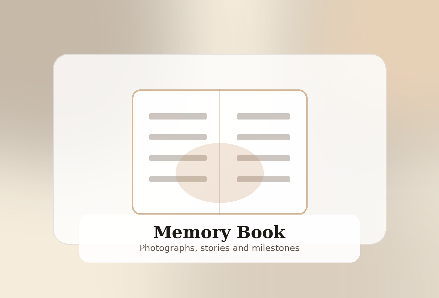 Memory book spread